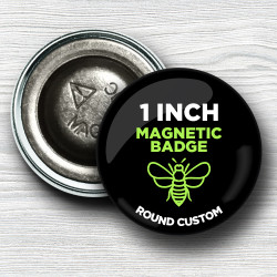 Custom 1 Inch Round Magnet-Back Badges
