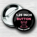 Pronoun Pinback Button: He/Him (1.25")