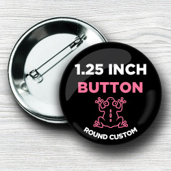Custom 1.25 Inch Round Pinback Buttons