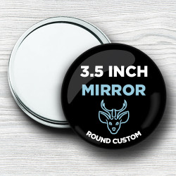 Custom 3.5 Inch Round Hand Mirrors