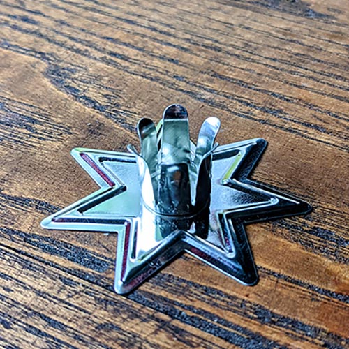 Chime Candle Holder - Silver Star
