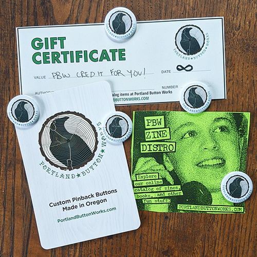 A PBW Zine Distro Gift Certificate