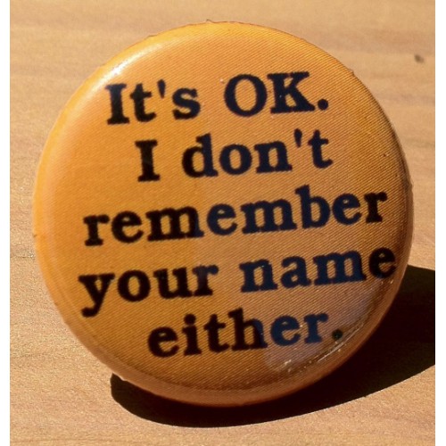 It's OK. I Don't Remember Your Name Either It's OK. I Don't Remember Your Name Either