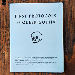 First Protocols of Queer Goetia First Protocols of Queer Goetia