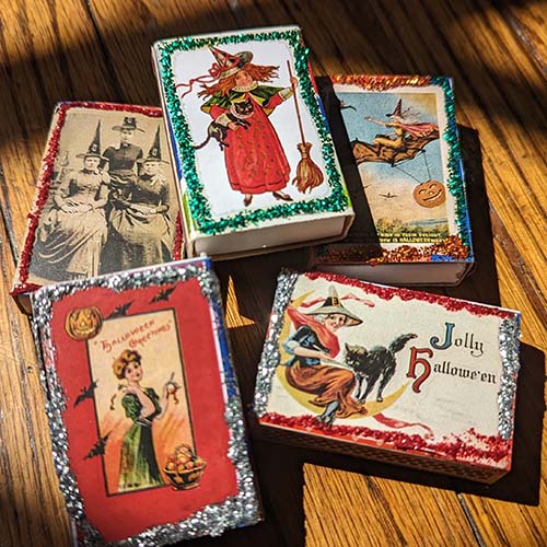 Vintage Witch and Halloween Themed Matches Vintage Witch and Halloween Themed Matches