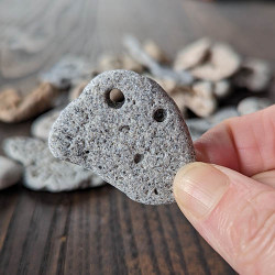 One Medium Hag Stone (Adder Stone) One Medium Hag Stone (Adder Stone)